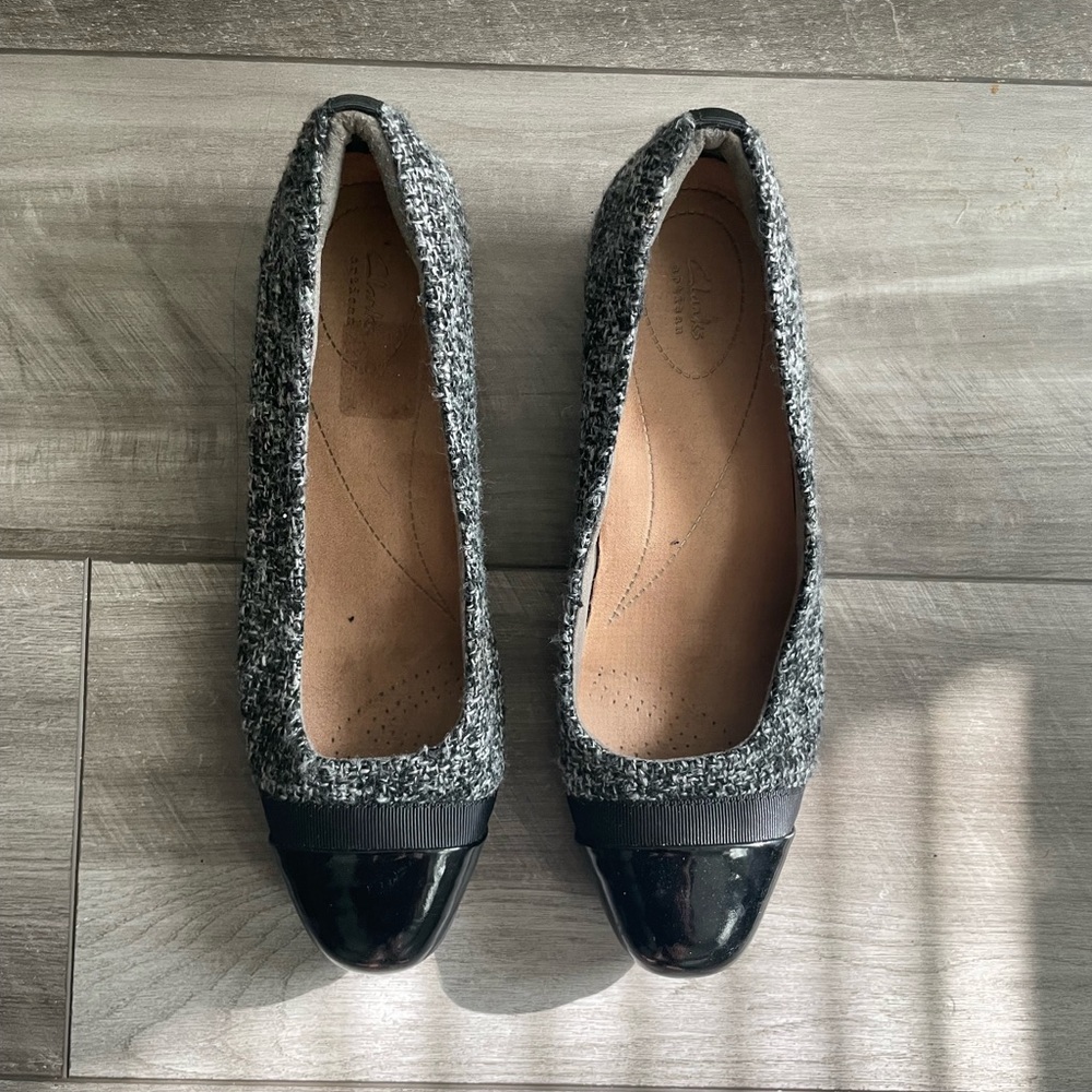 Clarks Women's Keesha Rosa Dress Pump, Grey Tweed Combi - Picture 2 of 4